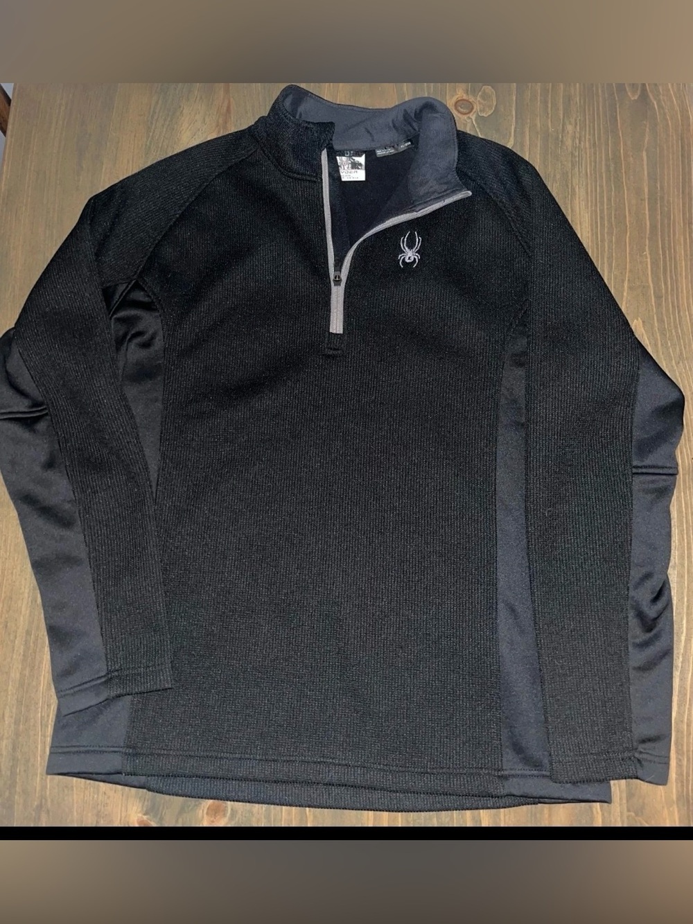 Spyder F21 Black Sweatshirt Sweater Embroidered Size Men's XL Style 199306